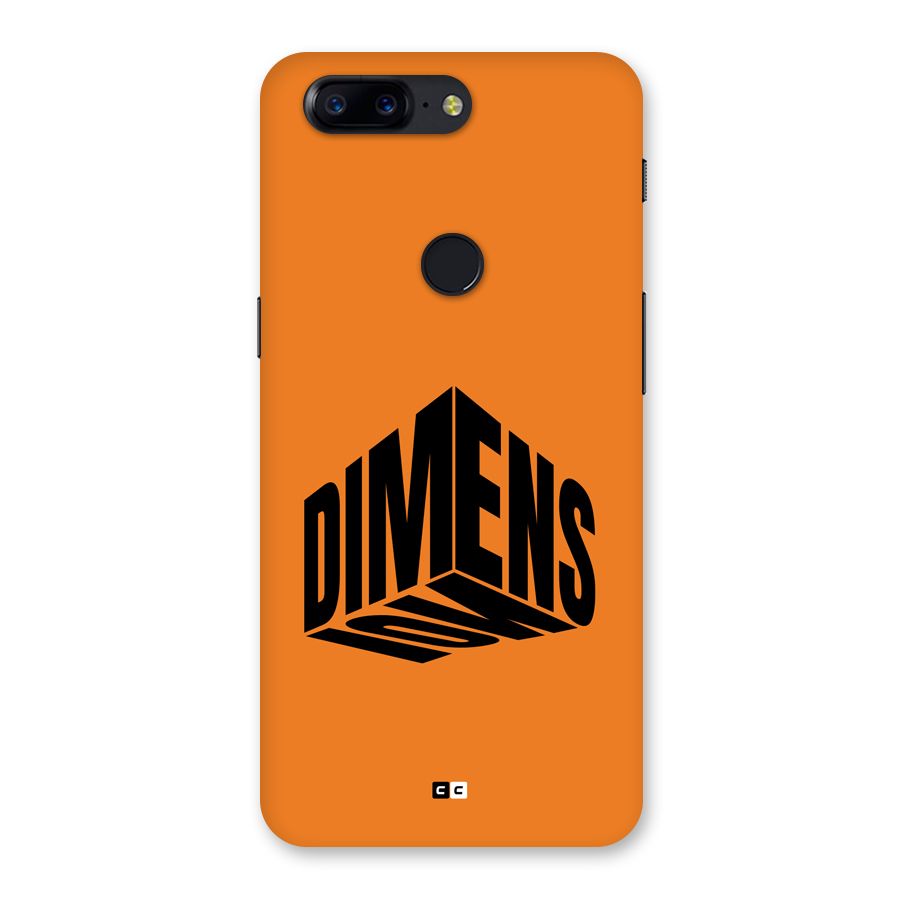 Dimension Typography Back Case for OnePlus 5T
