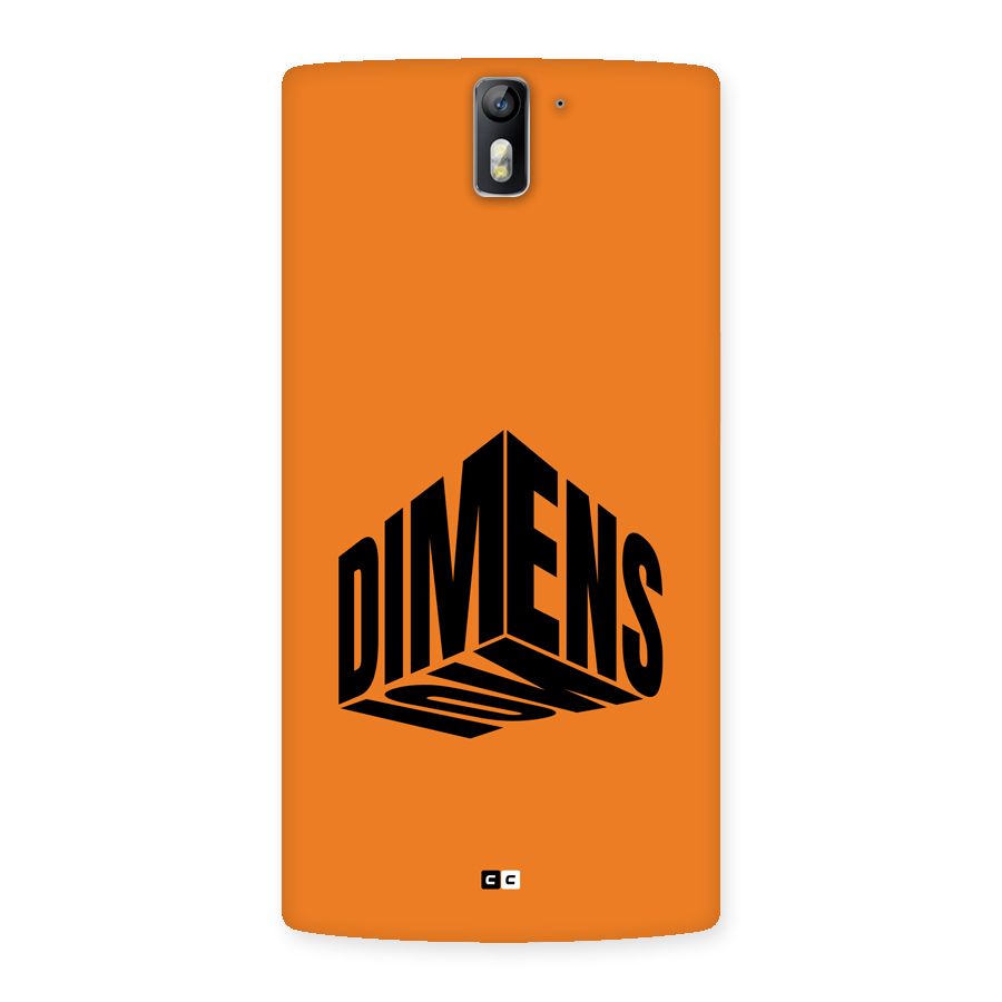 Dimension Typography Back Case for OnePlus One