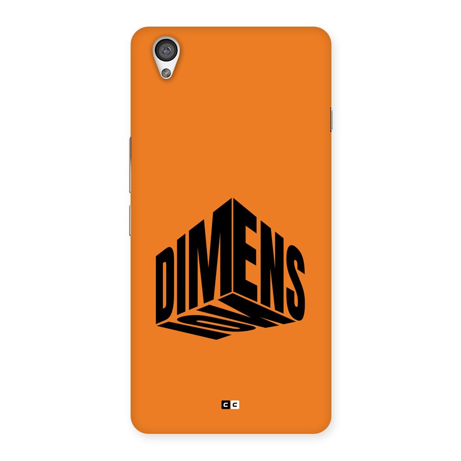 Dimension Typography Back Case for OnePlus X