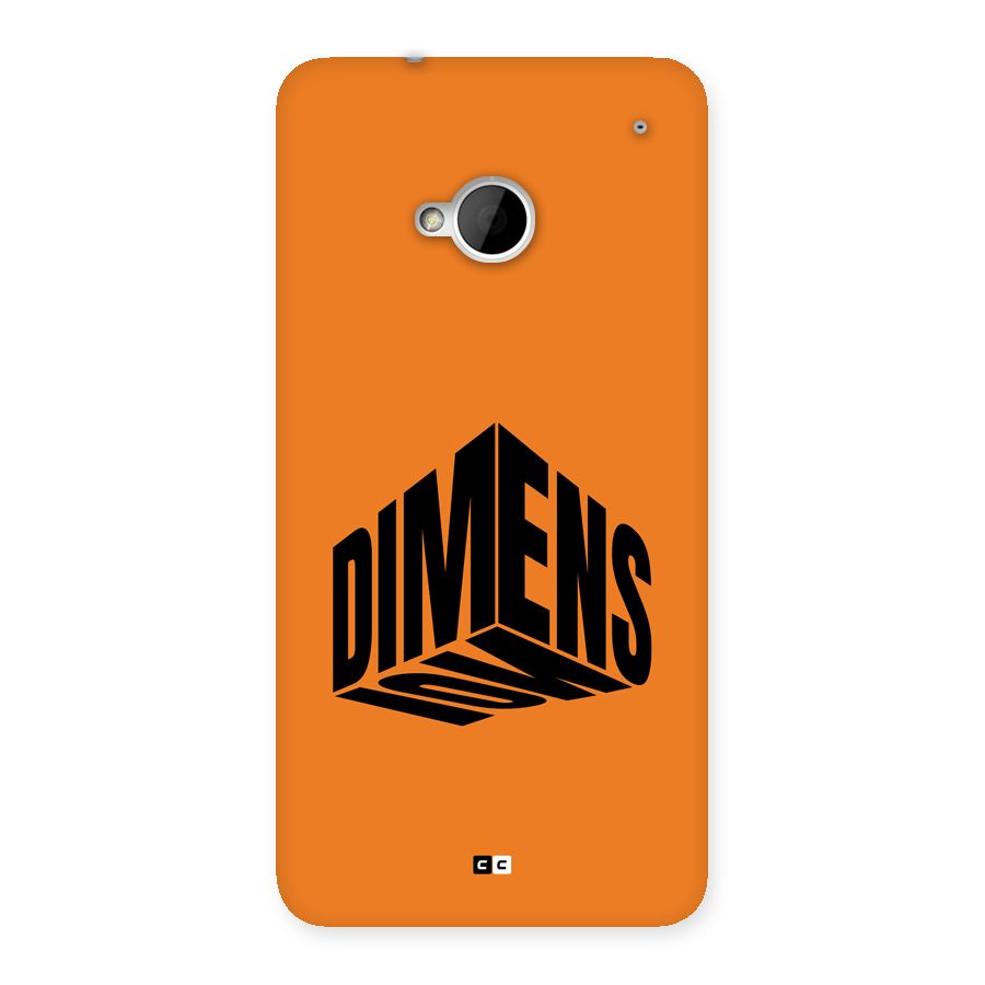 Dimension Typography Back Case for One M7 (Single Sim)