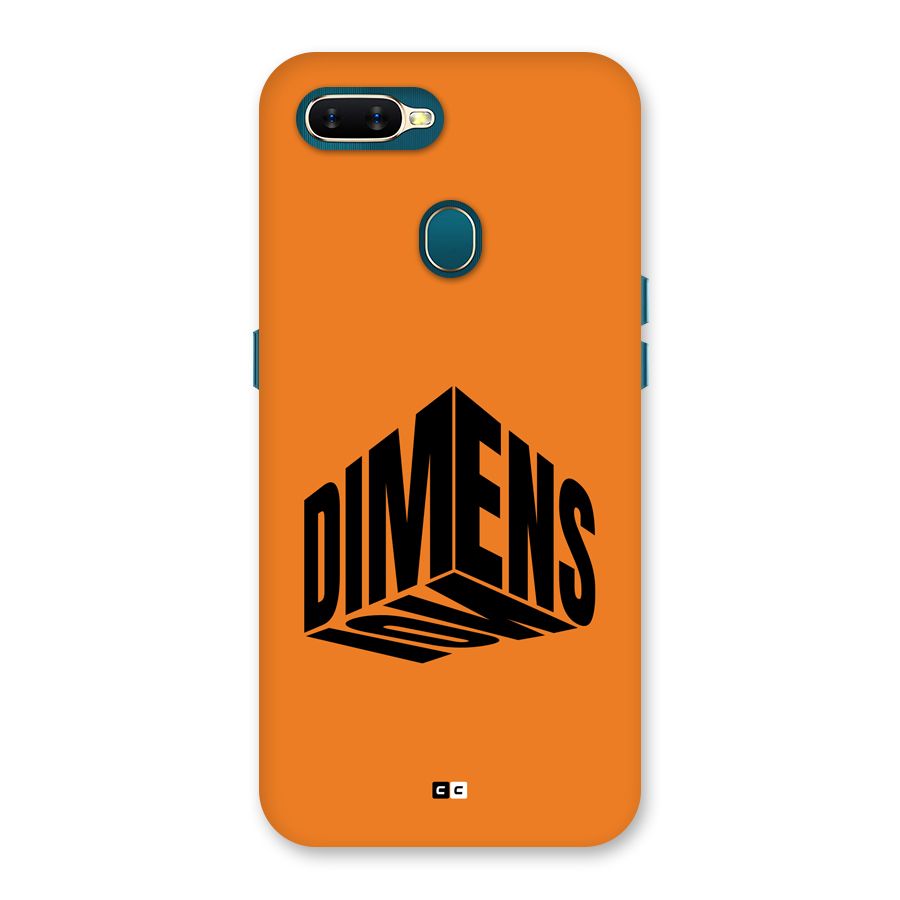 Dimension Typography Back Case for Oppo A11k