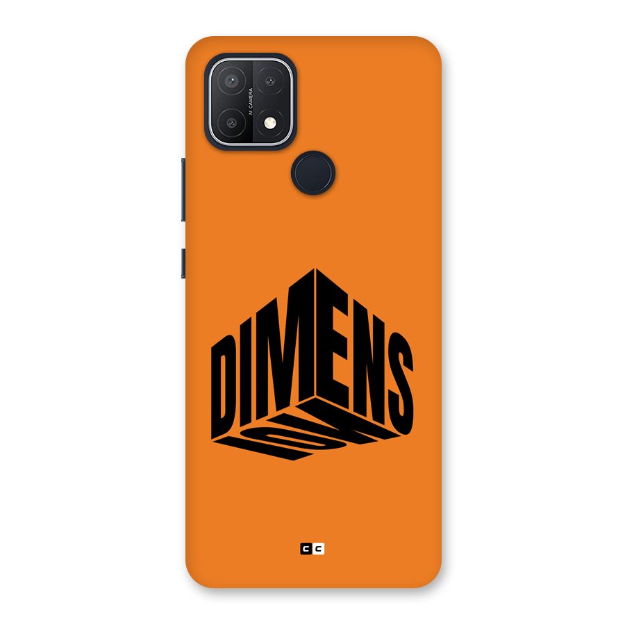 Dimension Typography Back Case for Oppo A15