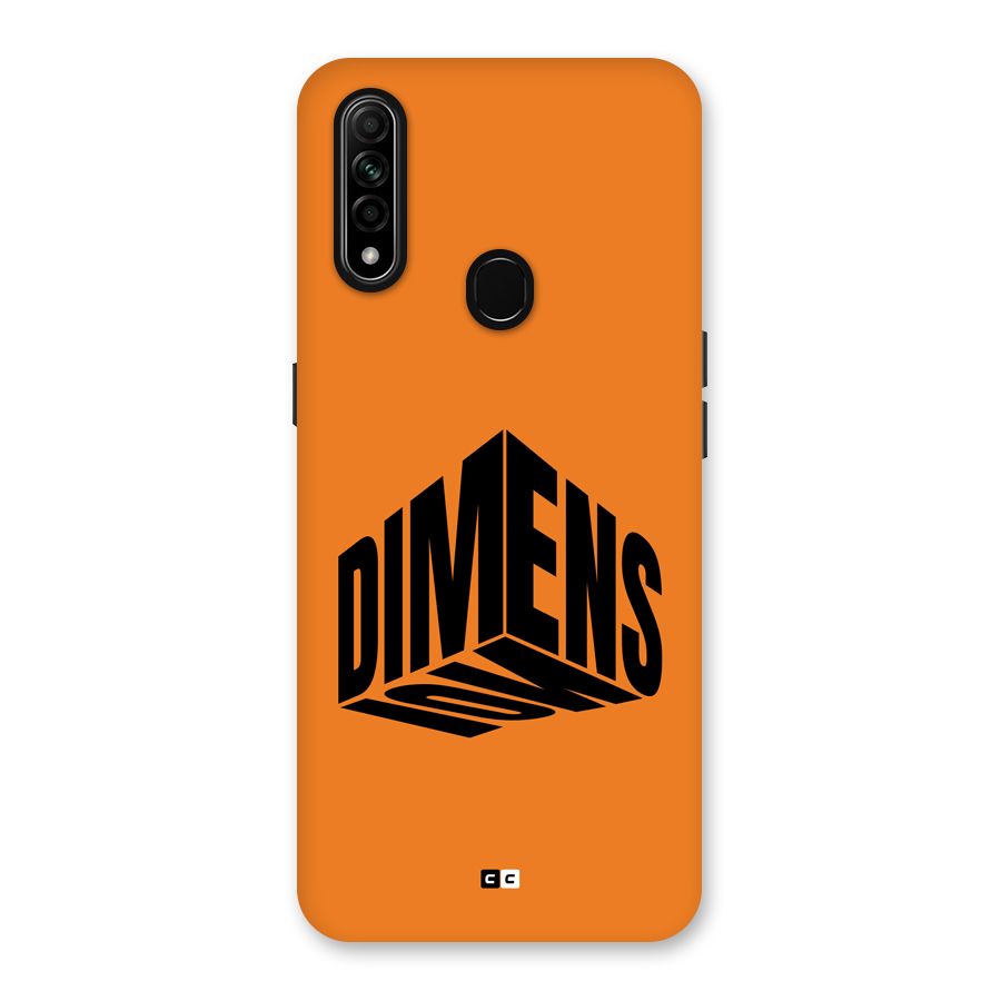 Dimension Typography Back Case for Oppo A31