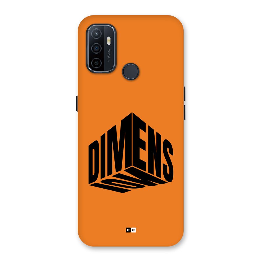 Dimension Typography Back Case for Oppo A33 (2020)