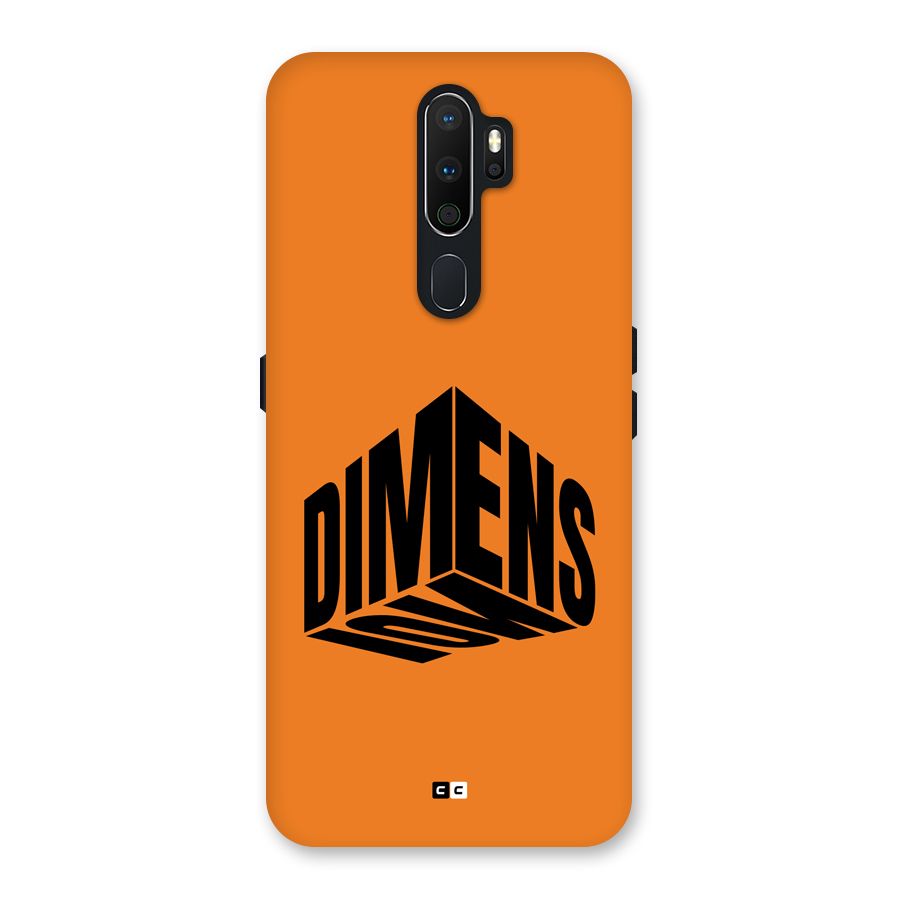Dimension Typography Back Case for Oppo A5 (2020)
