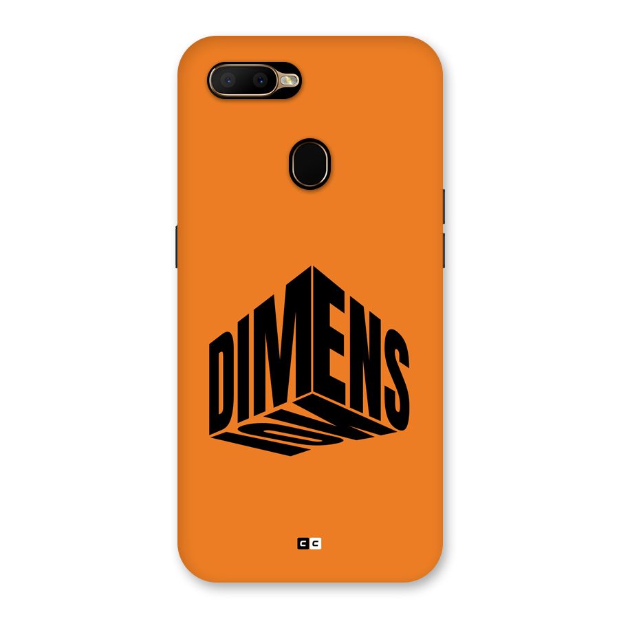Dimension Typography Back Case for Oppo A5s