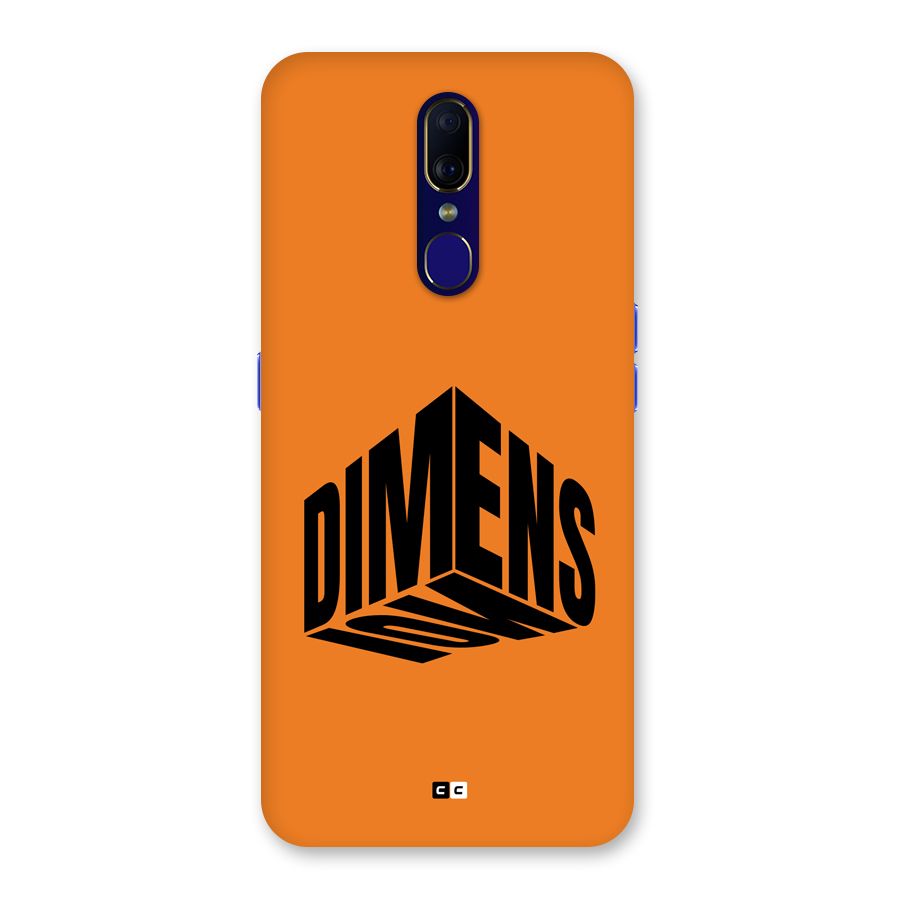 Dimension Typography Back Case for Oppo A9