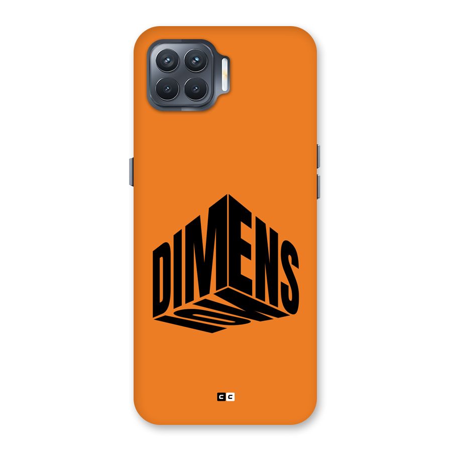 Dimension Typography Back Case for Oppo F17 Pro