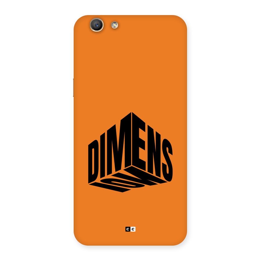 Dimension Typography Back Case for Oppo F1s