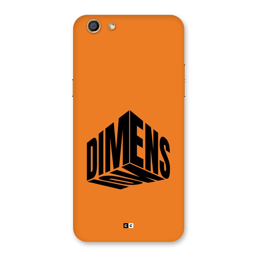 Dimension Typography Back Case for Oppo F3