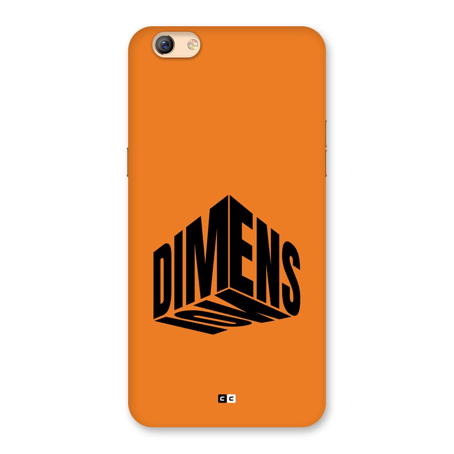 Dimension Typography Back Case for Oppo F3 Plus