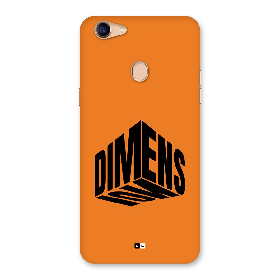 Dimension Typography Back Case for Oppo F5