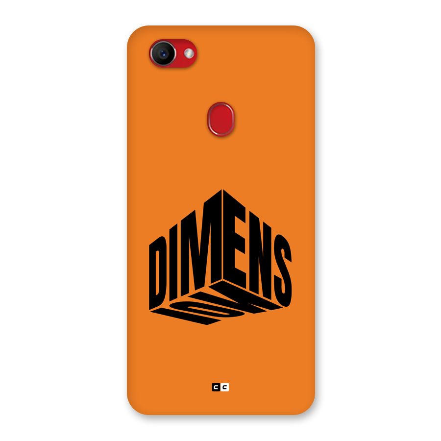 Dimension Typography Back Case for Oppo F7