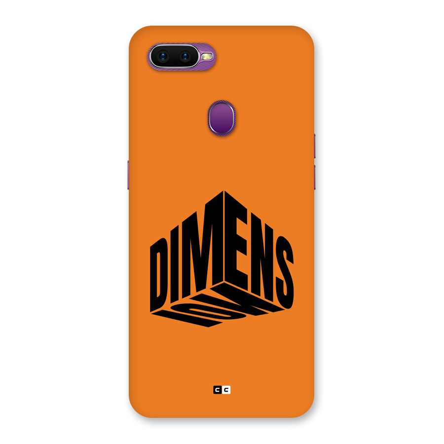Dimension Typography Back Case for Oppo F9