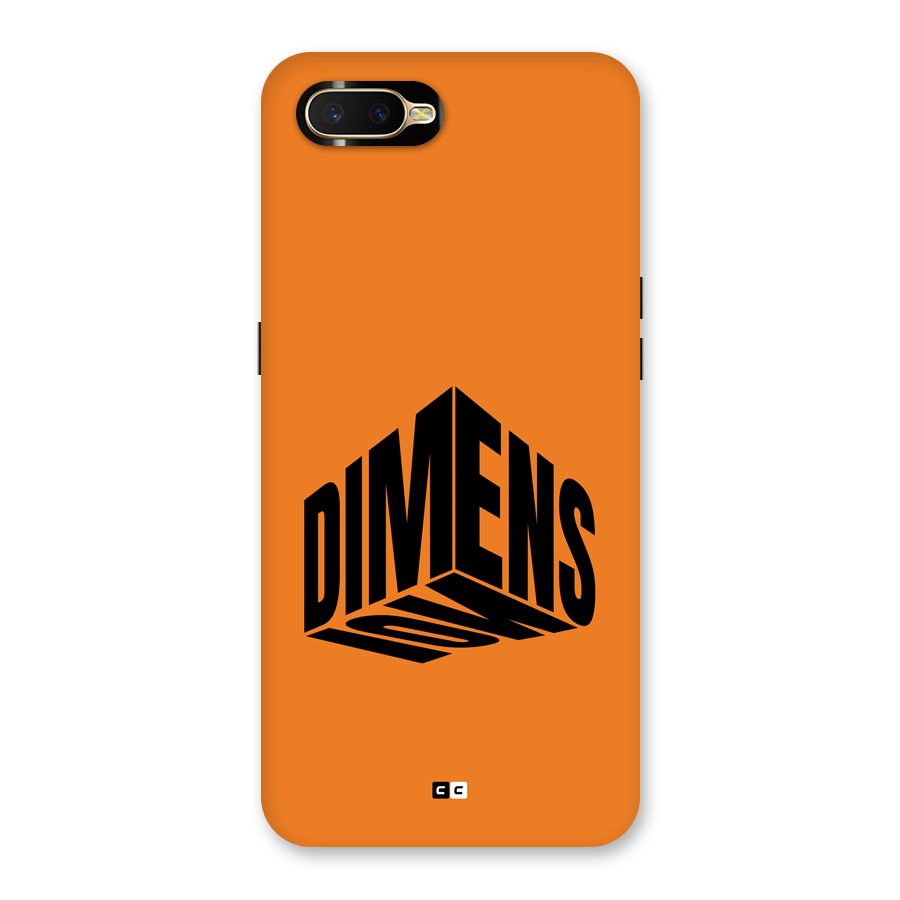 Dimension Typography Back Case for Oppo K1
