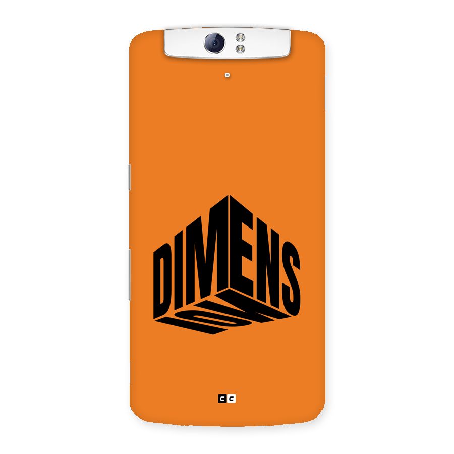 Dimension Typography Back Case for Oppo N1