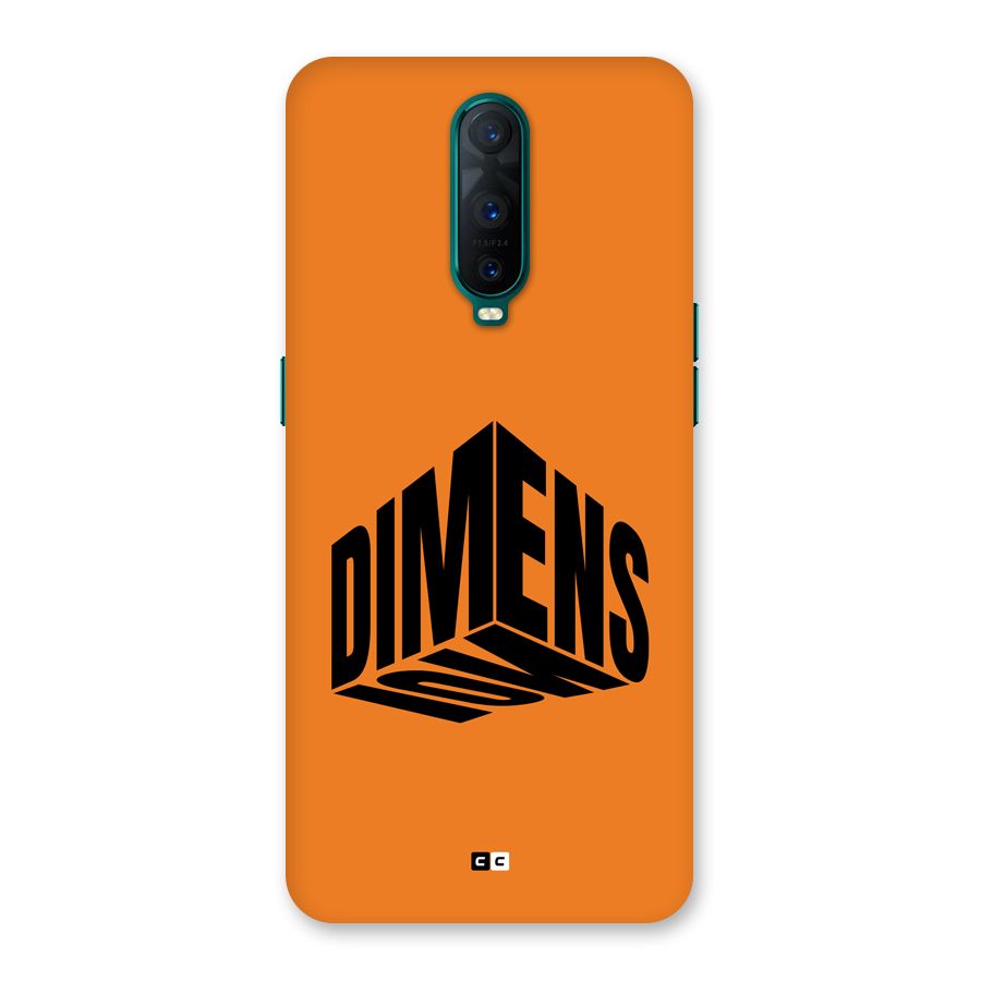 Dimension Typography Back Case for Oppo R17 Pro