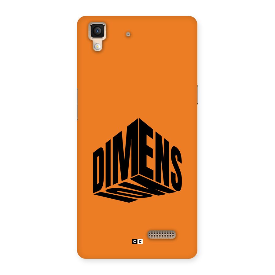 Dimension Typography Back Case for Oppo R7