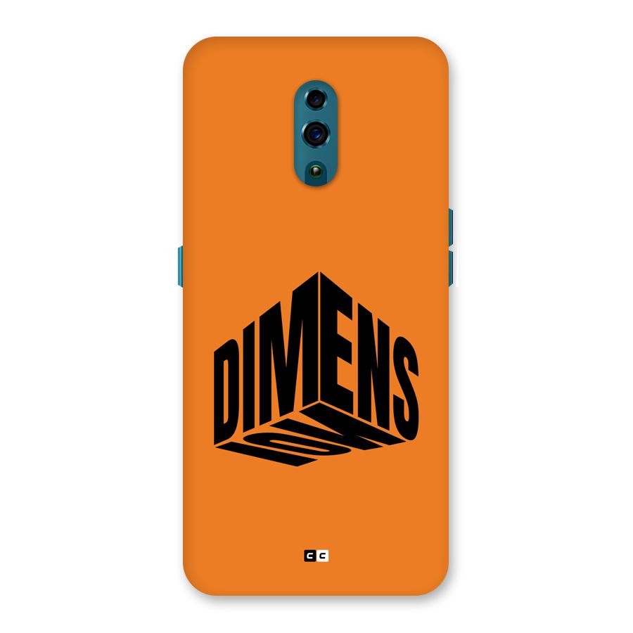 Dimension Typography Back Case for Oppo Reno