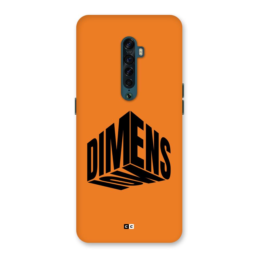 Dimension Typography Back Case for Oppo Reno2