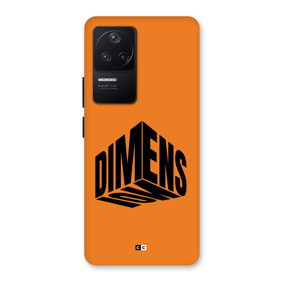 Dimension Typography Back Case for Poco F4 5G