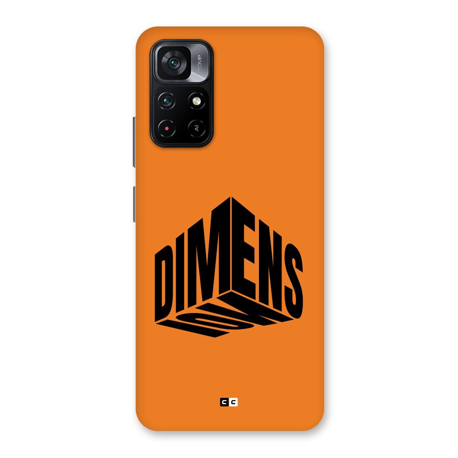 Dimension Typography Back Case for Poco M4 Pro 5G