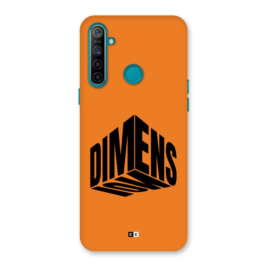 Dimension Typography Back Case for Realme 5i
