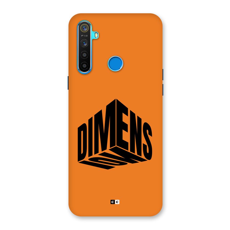 Dimension Typography Back Case for Realme 5s