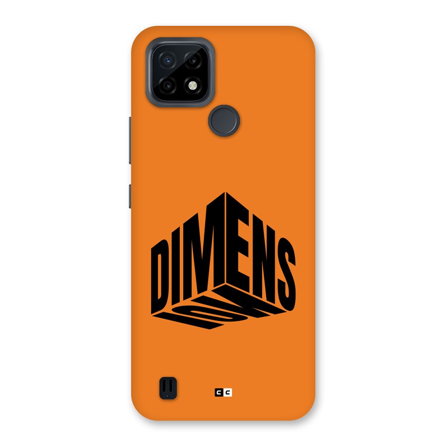 Dimension Typography Back Case for Realme C21