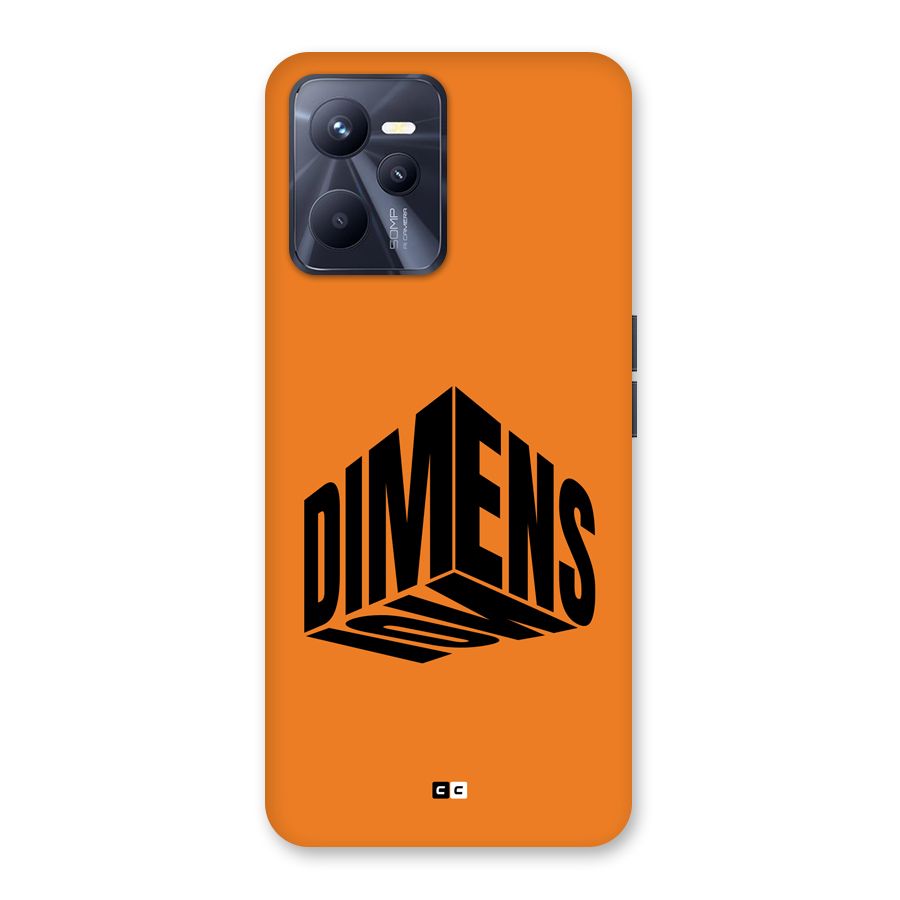 Dimension Typography Back Case for Realme C35