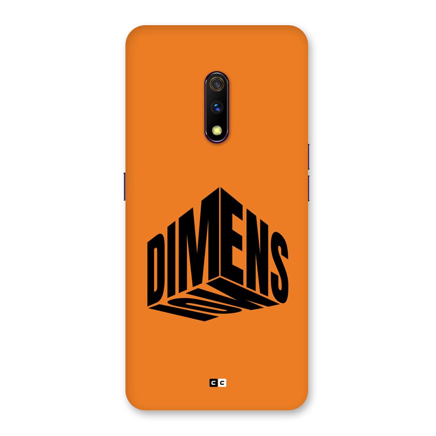 Dimension Typography Back Case for Realme X