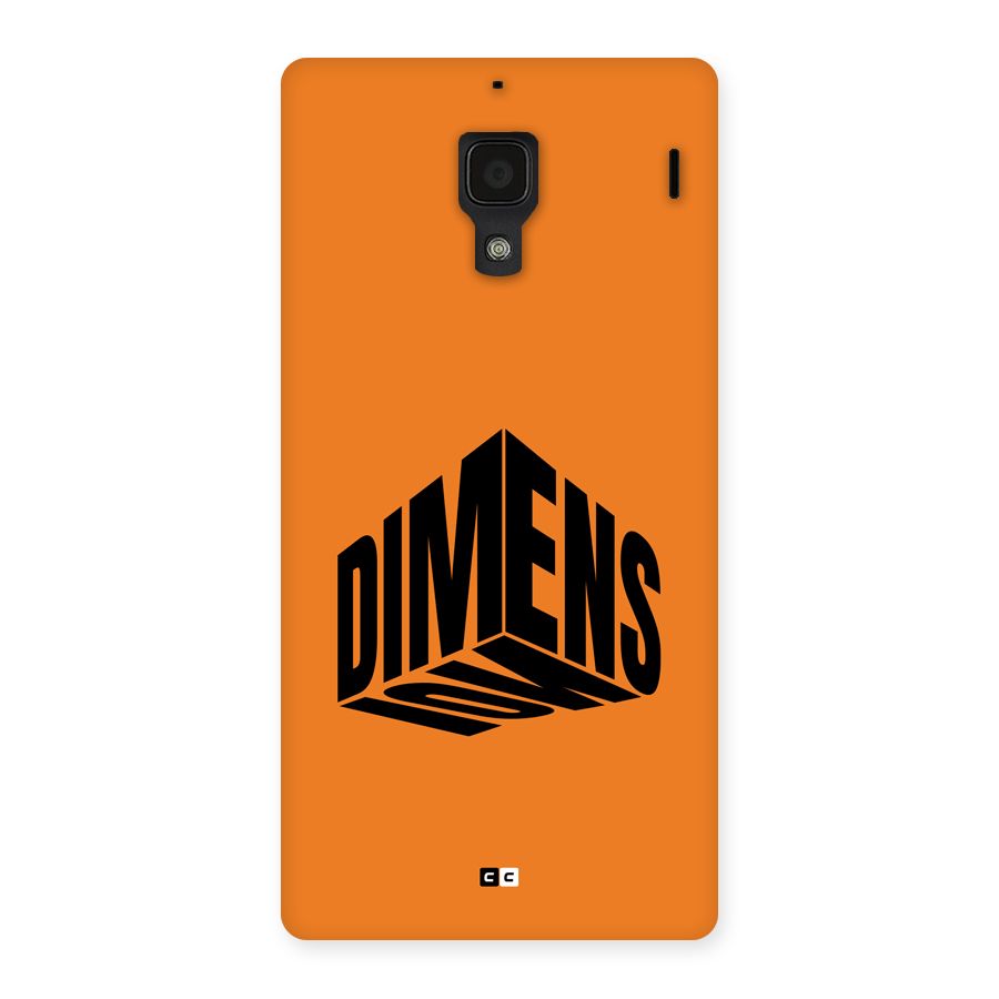 Dimension Typography Back Case for Redmi 1s
