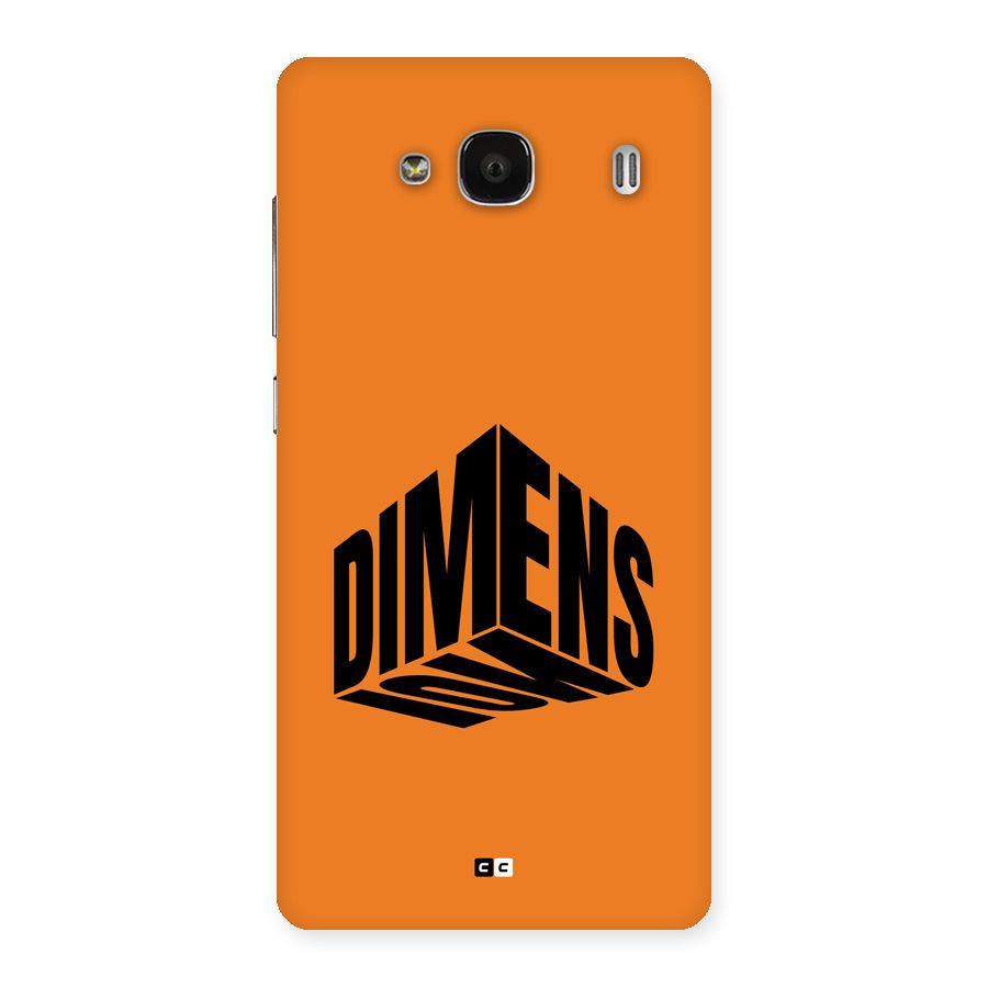 Dimension Typography Back Case for Redmi 2 Prime