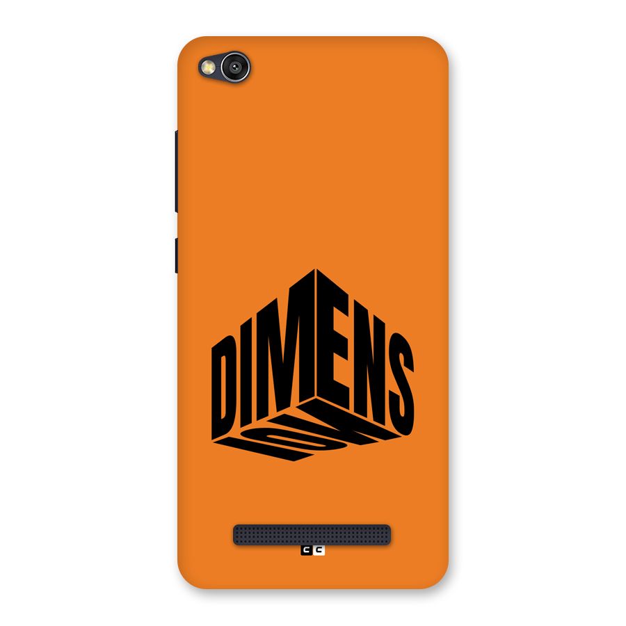 Dimension Typography Back Case for Redmi 4A