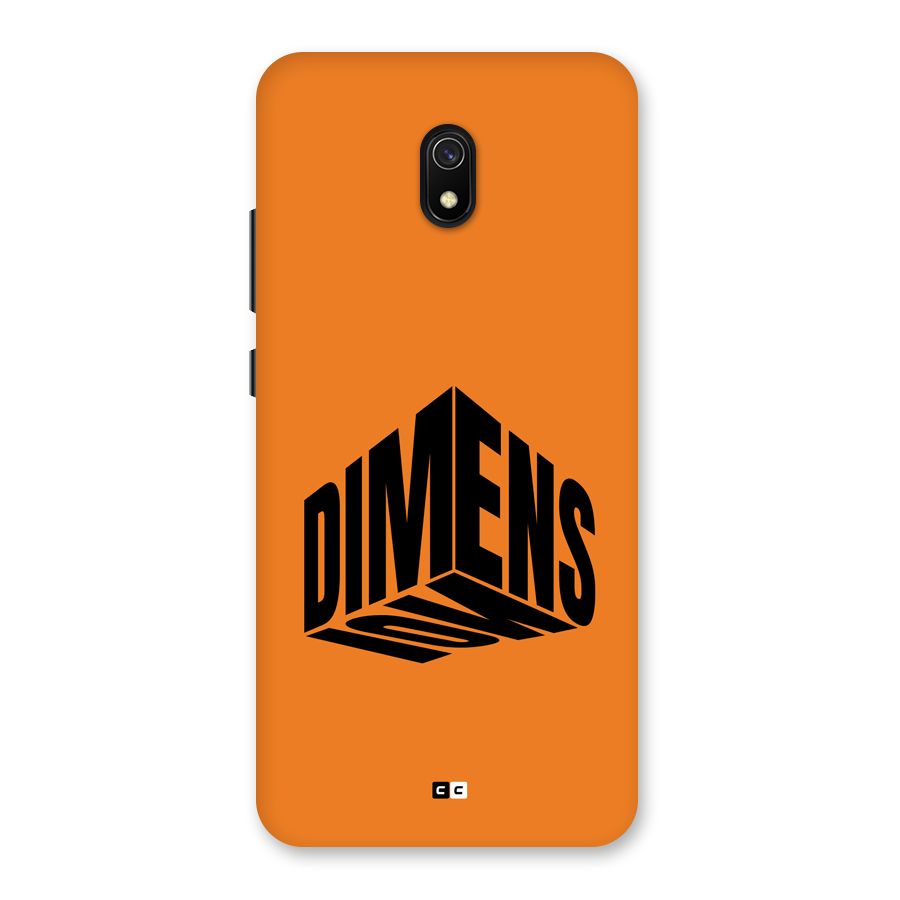 Dimension Typography Back Case for Redmi 8A