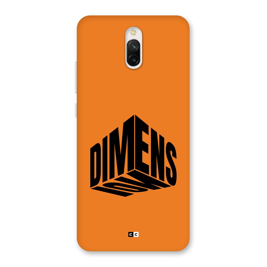Dimension Typography Back Case for Redmi 8A Dual