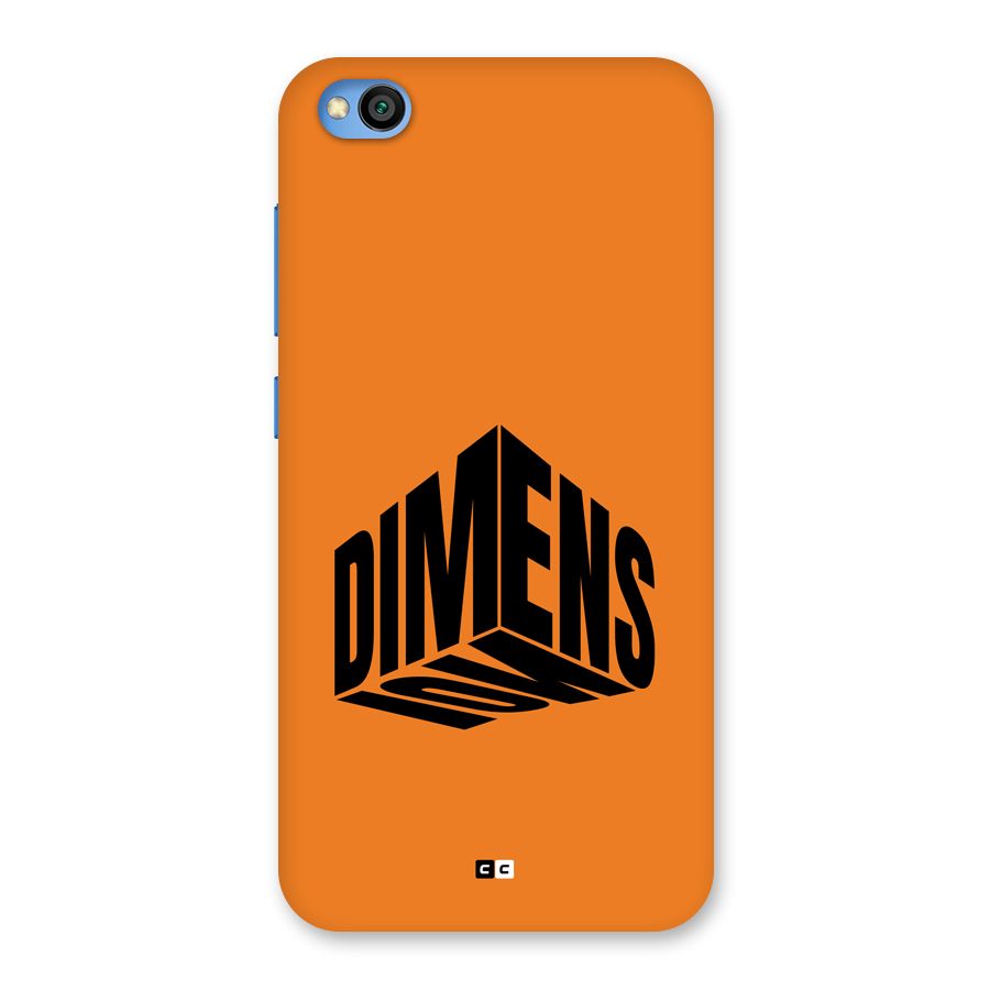Dimension Typography Back Case for Redmi Go