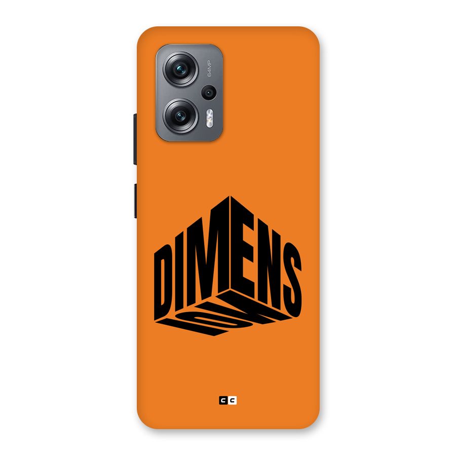 Dimension Typography Back Case for Redmi K50i