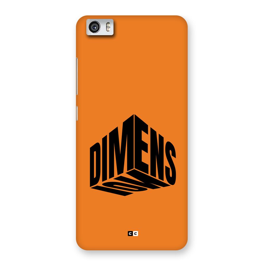 Dimension Typography Back Case for Redmi Mi 5