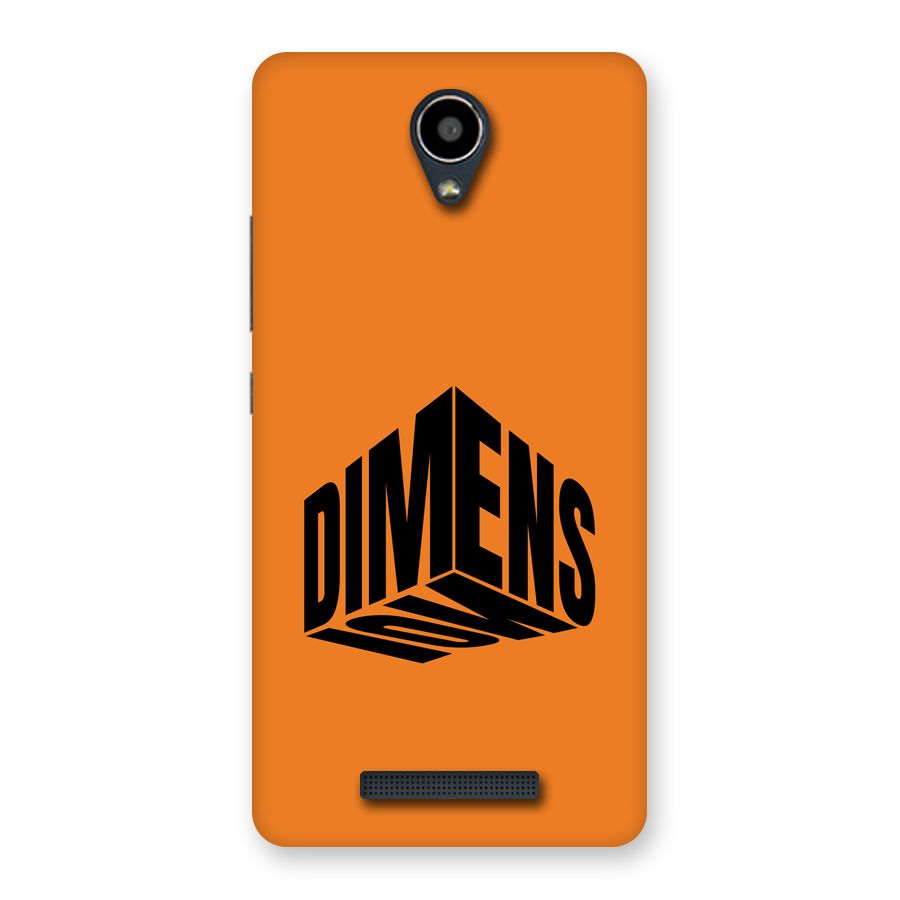 Dimension Typography Back Case for Redmi Note 2