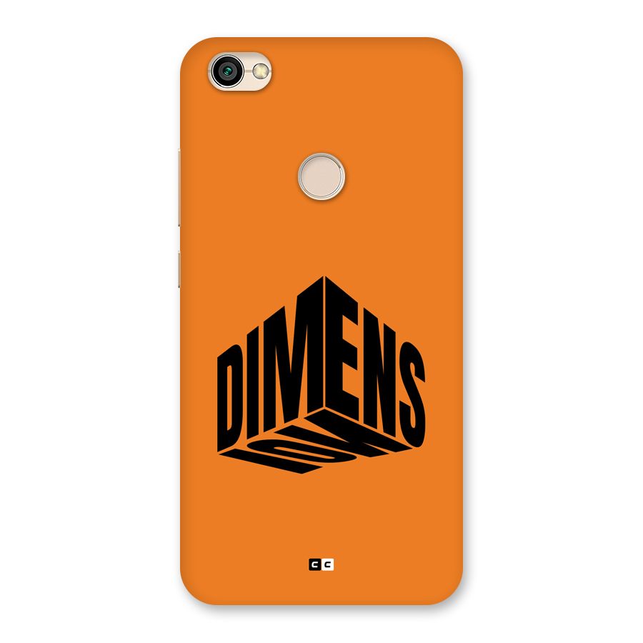 Dimension Typography Back Case for Redmi Y1 2017