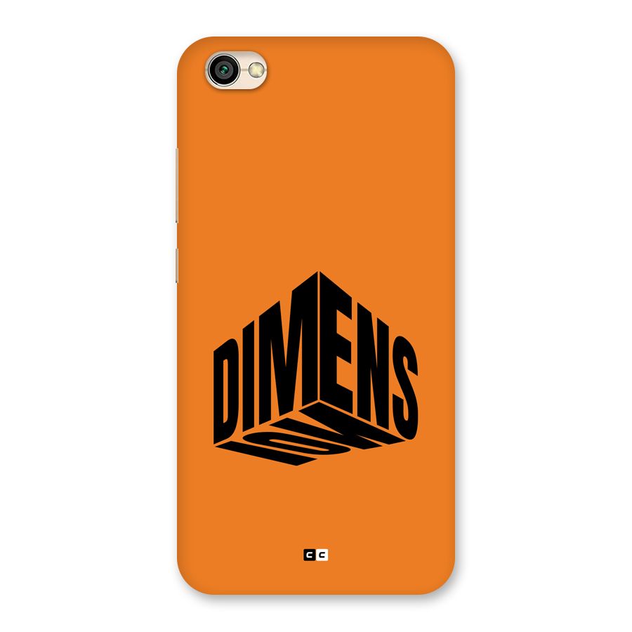 Dimension Typography Back Case for Redmi Y1 Lite