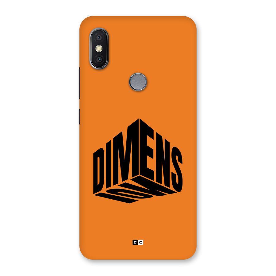 Dimension Typography Back Case for Redmi Y2