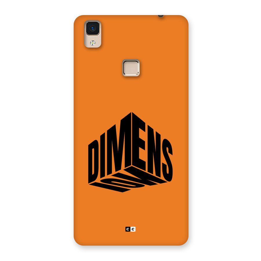 Dimension Typography Back Case for V3 Max