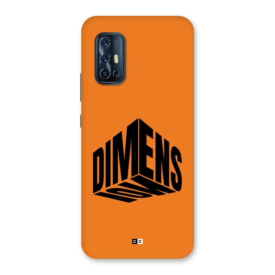 Dimension Typography Back Case for Vivo V17