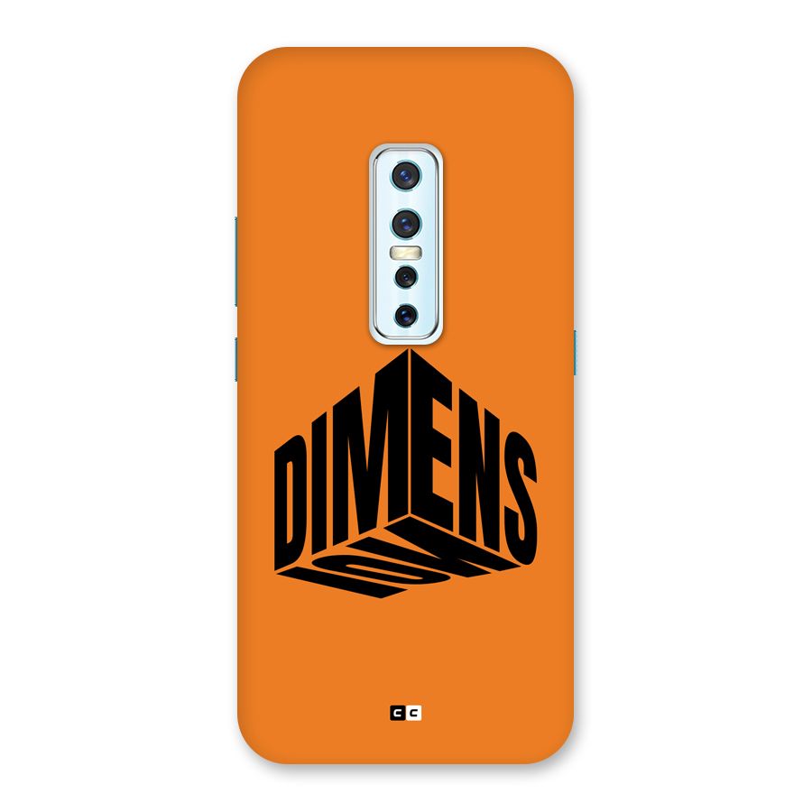 Dimension Typography Back Case for Vivo V17 Pro
