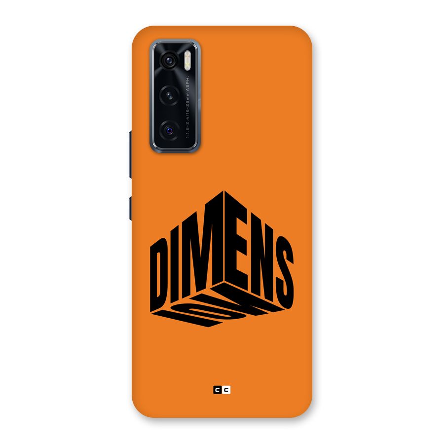 Dimension Typography Back Case for Vivo V20 SE