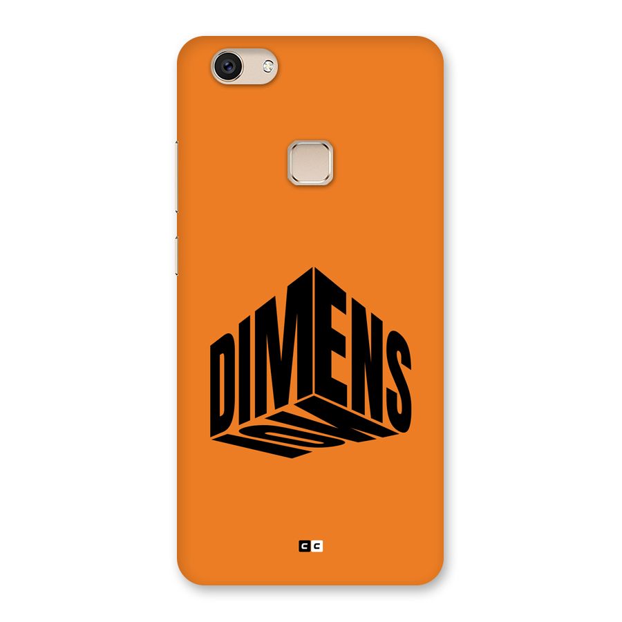 Dimension Typography Back Case for Vivo V7
