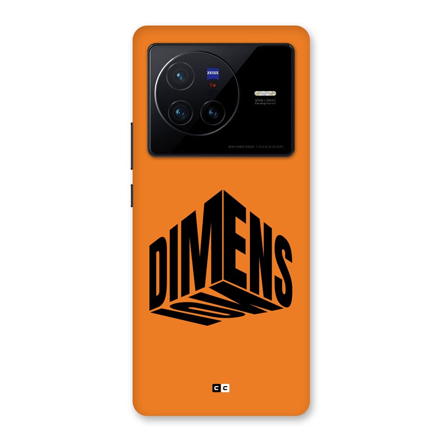 Dimension Typography Back Case for Vivo X80