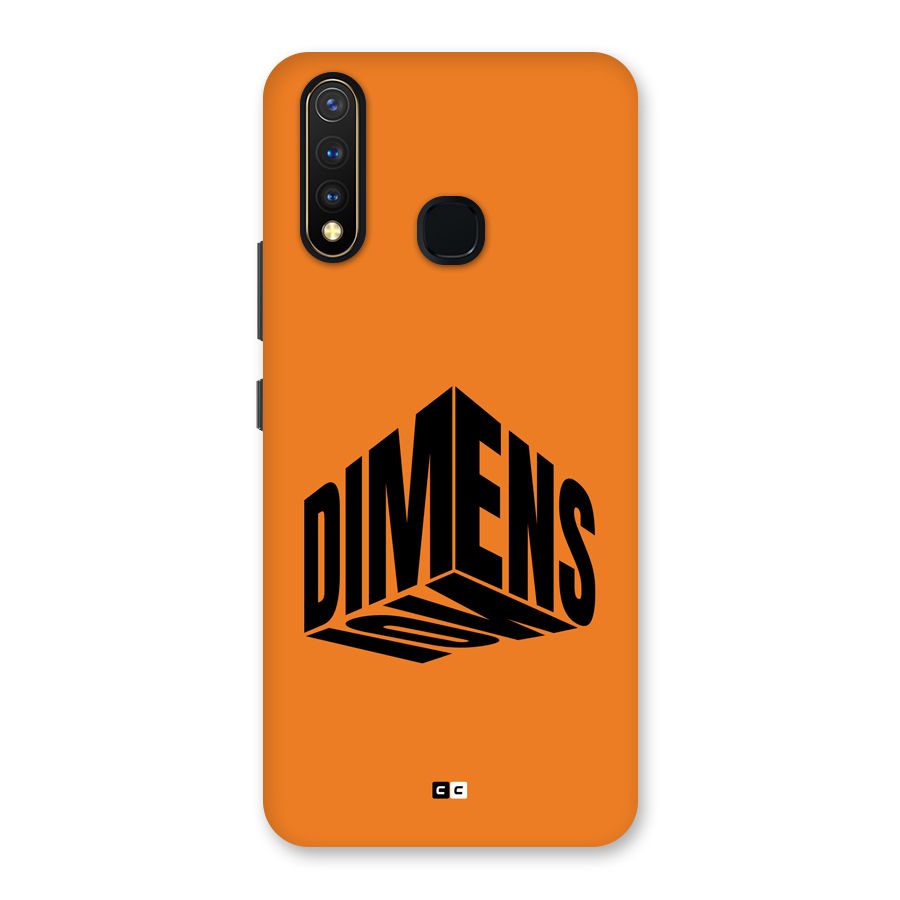 Dimension Typography Back Case for Vivo Y19